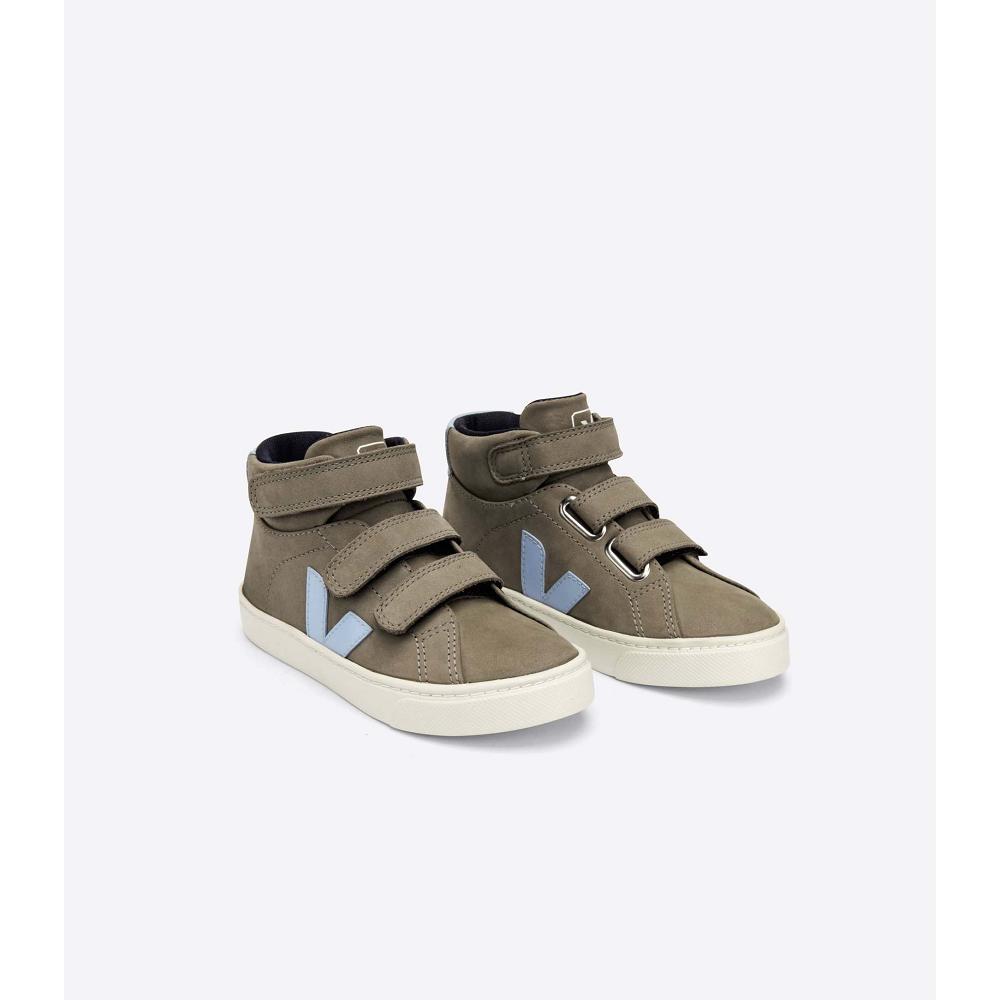 Veja ESPLAR MID NUBUCK Kids' High Tops Grey | CA 695ZUT